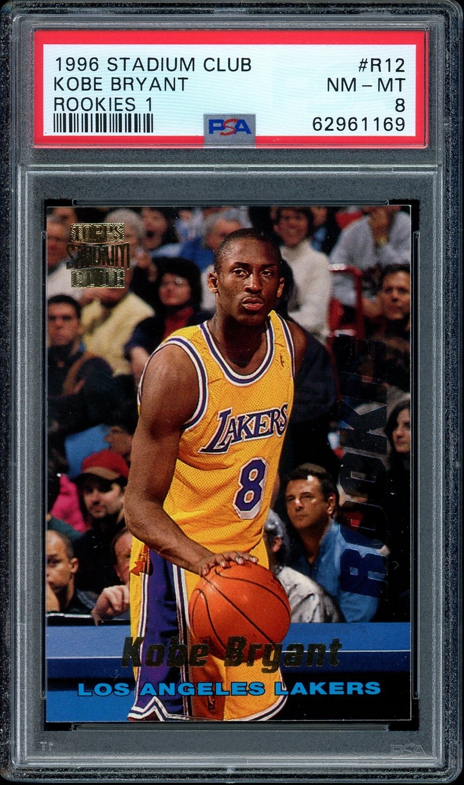 Kobe Bryant 1996 Topps Stadium Club #R12 Rookies 1 Price Guide