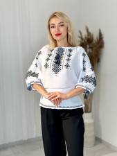 HANDMADE EMBROIDERY Ukraininan national blouse Vyshyvanka