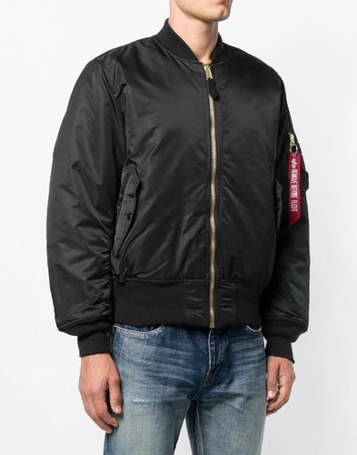 ALPHA INDUSTRIES MA-1 REVERSIBLE BOMBER JACKET HERREN JACKE 10010103 - Picture 3 of 5