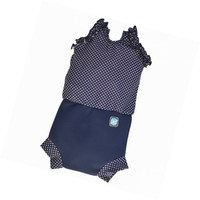 Splash About Kids Happy Nappy Swimming Costume - Navy/white Dot, Large, 6-14 Mon Splash About Kids Happy Nappy Swimming Costume - Navy/white Dot, Large, 6-14 Mon