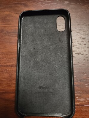 Apple MQTD2ZMA Leather Case for iPhone X - Black Apple MQTD2ZMA Leather Case for iPhone X - Black