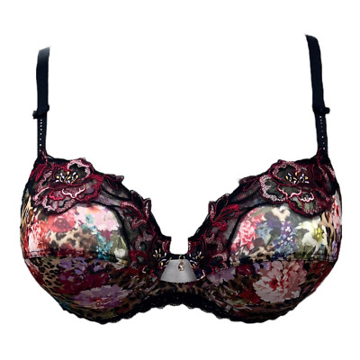 Lise Charmel BH mit Bügel Corolle Fauve 75C 85E Swarovski Anhänger NEU