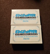 Edgewater Hotel/Casino /Laughlin Bar Soaps 2 French Milled Oatmeal Soap VTG