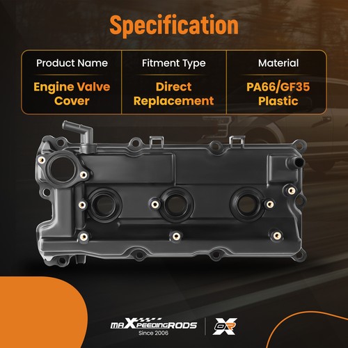 Engine Valve Cover Set for Nissan Pathfinder Infiniti QX4 3.5L 2002 2003 2004 - Picture 3 of 12