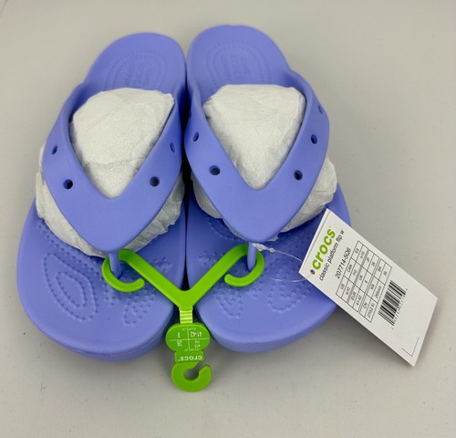 Women's US Size 10 Crocs Classic Platform Flip Moon Jelly Lavander Flip Flops - Picture 4 of 14