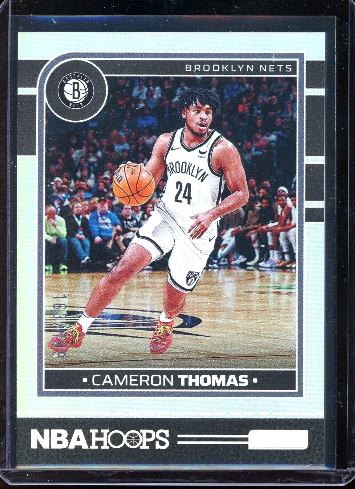 2024-25 Panini NBA Hoops Silver Prizm Premium /199 #36 Cameron Thomas Brooklyn