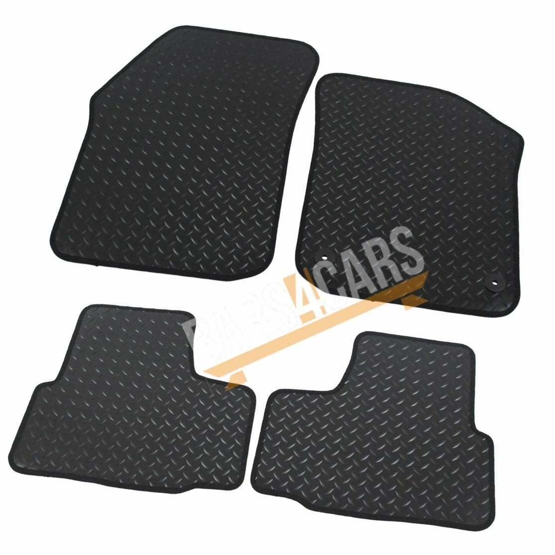 Fully Tailored Yellow Trim Rubber Mats fits for VW Up 12 Set of