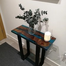 Stunning Epoxy Resin Dining Table Unique Acacia Wooden Office Entryway Desk Deco