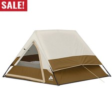 7' X 7' 3-Person A-Frame Tent Weather-Resistant Durable Storage Pockets Camping