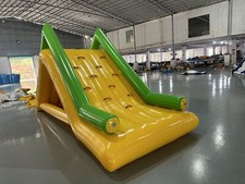 Inflatable Floating Water Trampoline Park Triangle Water Slide For Adults Kids