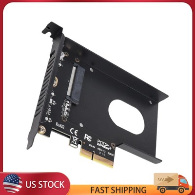 U.2 to PCIe Adapter PCI-E 4.0 X4 to 2.5 Inch U.2 SFF-8639 SSD Converter Card US
