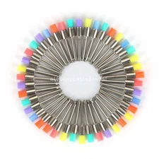 100 Nylon Latch Flat Dental Prophy Polishing Color Polisher Brush Prophylaxis 