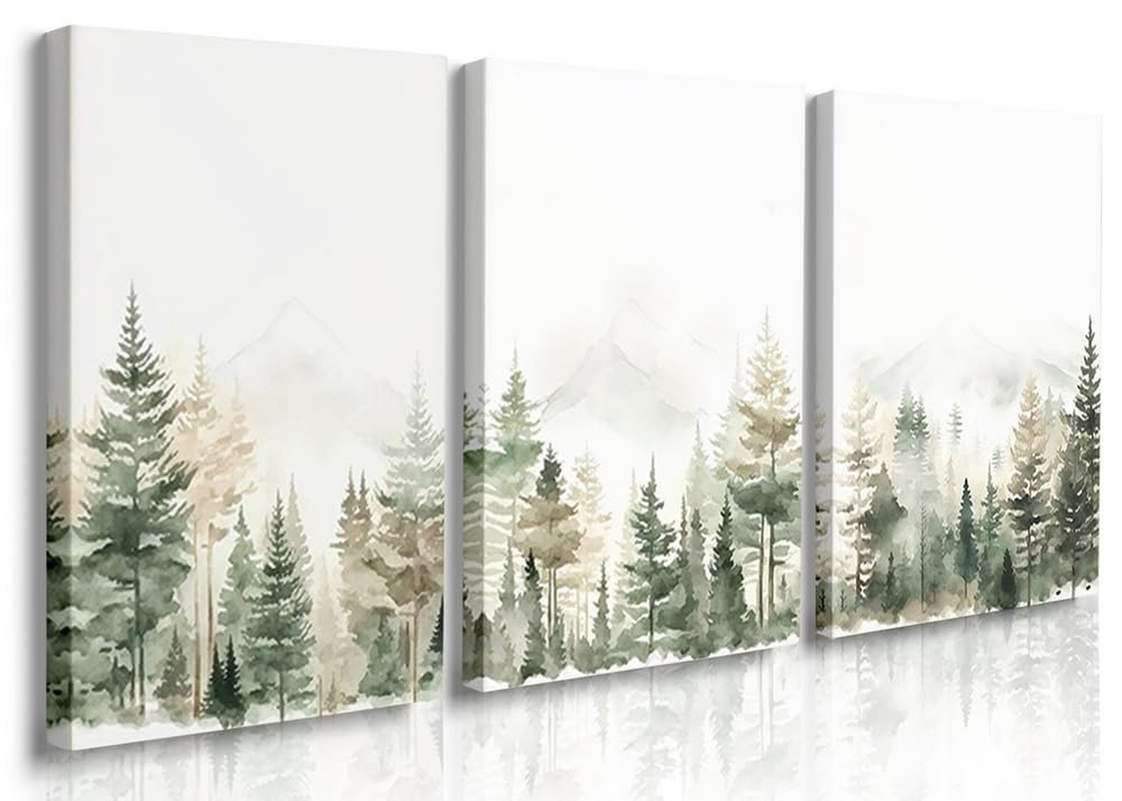 Woodland Nursery Decor Wall Art Forest Decor Safari Nursery Canvas Prints Bab...