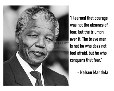NELSON MANDELA QUOTE - 8X10 PHOTO (PQ049)