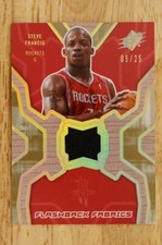 2007-08 SPx FF-SF Flashback Fabrics Basketball Jersey STEVE FRANCIS 5/25 Rockets