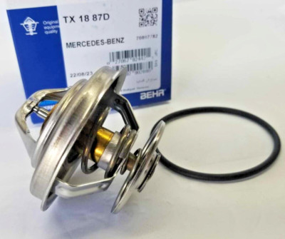 New For Mercedes W201 C124 A124 W124 Thermostat Mahle Behr TX1887D