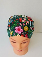 Scrub Cap Surgical Medical Doctor Nurse Cook Hat 100 cotton yellow bow