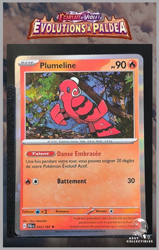 Carte Pokémon Plumeline 033/193 Holo PAL FR Evolutions à Paldea EV2
