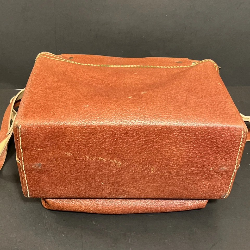 Bolso de cuero vintage para cámara, Enger-Kress Pocketbook Co, West Bend, Wisconsin Foto 4 de 4