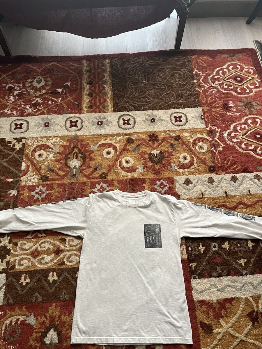 FW14 Supreme x H.R. Giger L/S Tee Top M medium White long FW14 Supreme x H.R. Giger L/S Tee Top M medium White long