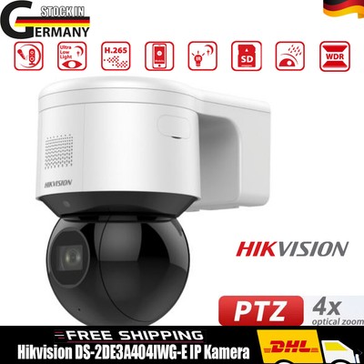 Hikvision DS-2DE3A404IWG-E 4MP POE PTZ Kamera 4X Zoom IR eingebautes Mikrofon