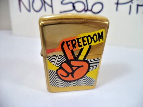 zippo lighter PEACE COLOR COLLECTION SERIES BRASS NUOVO ANNO 1995 4 PIECES - Imagen 2 de 17