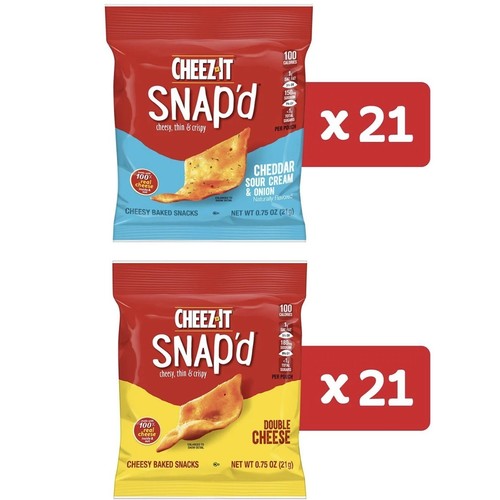 Cheez-It Snap'd, Variety Pack (0.75 oz., 42 pk.) - Picture 2 of 2