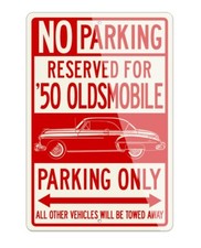 1950 Oldsmobile 88 Hardtop Parking Sign - 12x18 Aluminum Sign Made in the USA