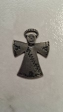 Colgante ángel "Bendiciones" de plata esterlina peltre morfosis de metal de Kaycee Binns