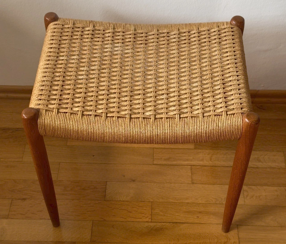 ❗️Dänischer Mid Century Teak Hocker, Danish Design Niels Møller / Mollers TOP❗️ - Bild 3 von 4