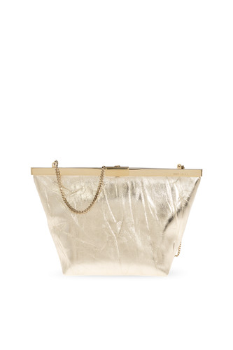 Jimmy Choo Ganache Platinum Light Gold Shoulder Bag New & Authentic