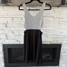 Guess Women’s Size Small Y2K Black And Grey Cut Out Triangle Dress