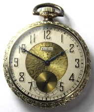 1925 Elgin Grade 303 12s 7j 14k Gold Filled Pocket Watch - Runs