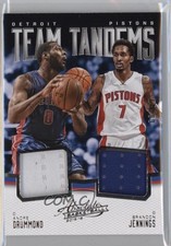 2015-16 Panini Absolute Team Tandems 68/99 Andre Drummond Brandon Jennings 0o9