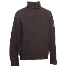 Rudolf Dassler, Rollkragenpullover, Größe: M, Braun, Feinstrick, Herren #8uU