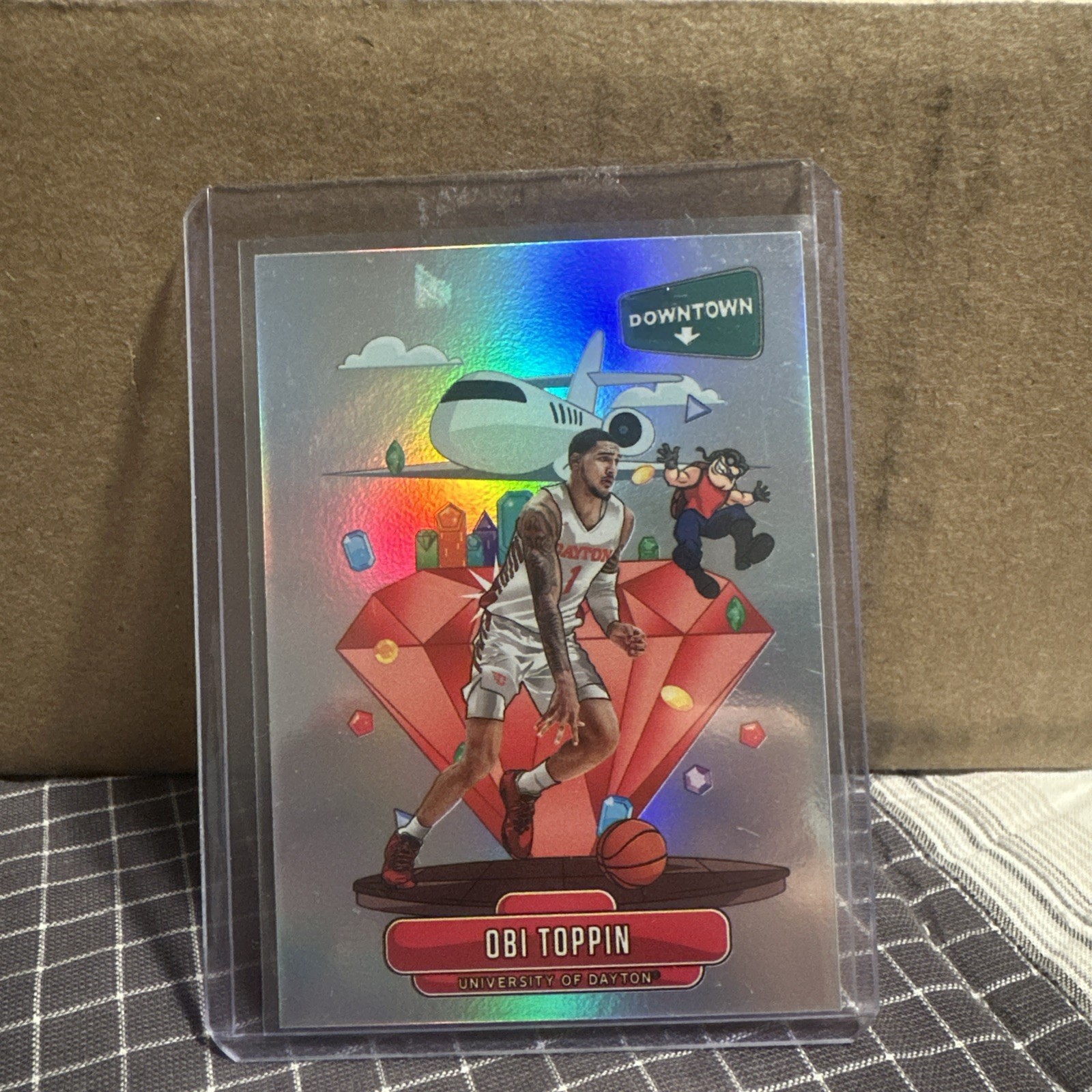 2020-21 Panini Prizm Draft Picks - Downtown Obi Toppin #D-18 (RC)