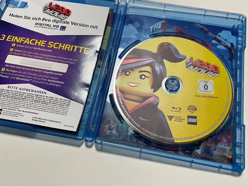 The LEGO Movie Blu-Ray + Digital HD Ultraviolet Code uneingelöst BluRay - Bild 3 von 4