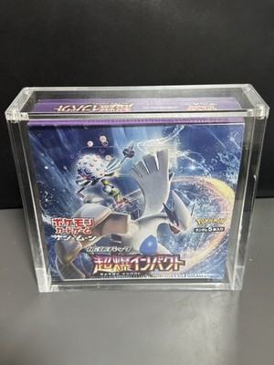 Pokemon Super Burst Impact SM8 Booster Box Sonne Mond Factory Sealed mit Acryl