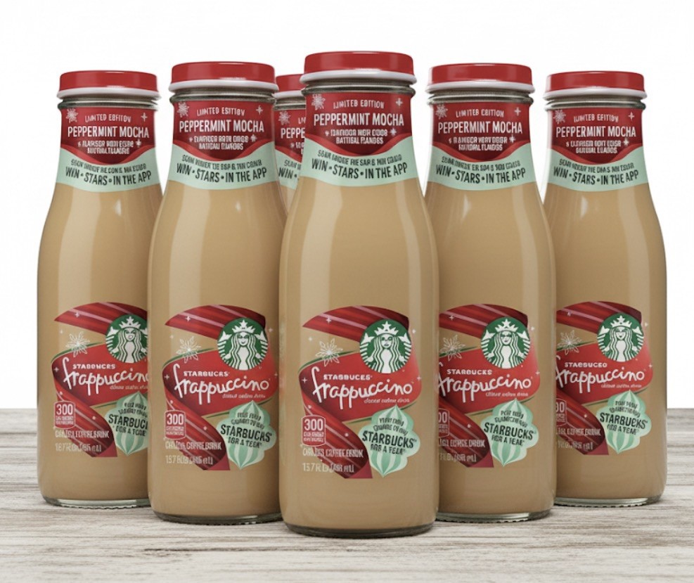 6 PACK! NEW! 2026! Starbucks Peppermint Mocha, 13.7 oz Bottles