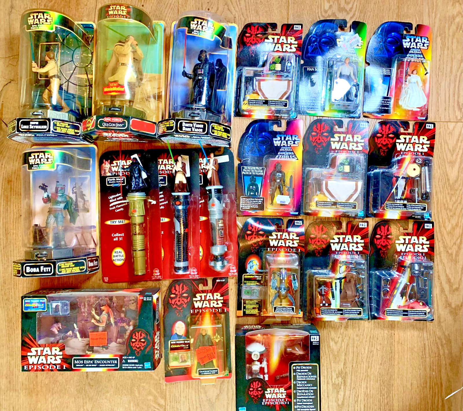 STAR WARS Episode I  Sammlung Hasbro Kenner Rotating Action 6" Figuren  Force