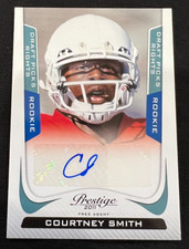 COURTNEY SMITH 2011 Prestige Draft Picks Rights #223 Rookie RC AUTO #0377/1499