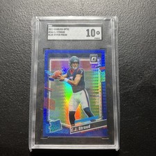 2023 Donruss Optic Blue Hyper CJ Stroud Rated Rookie Prizm #244 SGC 10 TEXANS SP