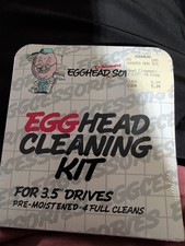 SEALED Egghead Cleaning Kit For 3.5" Drives Pre-moistened Rare