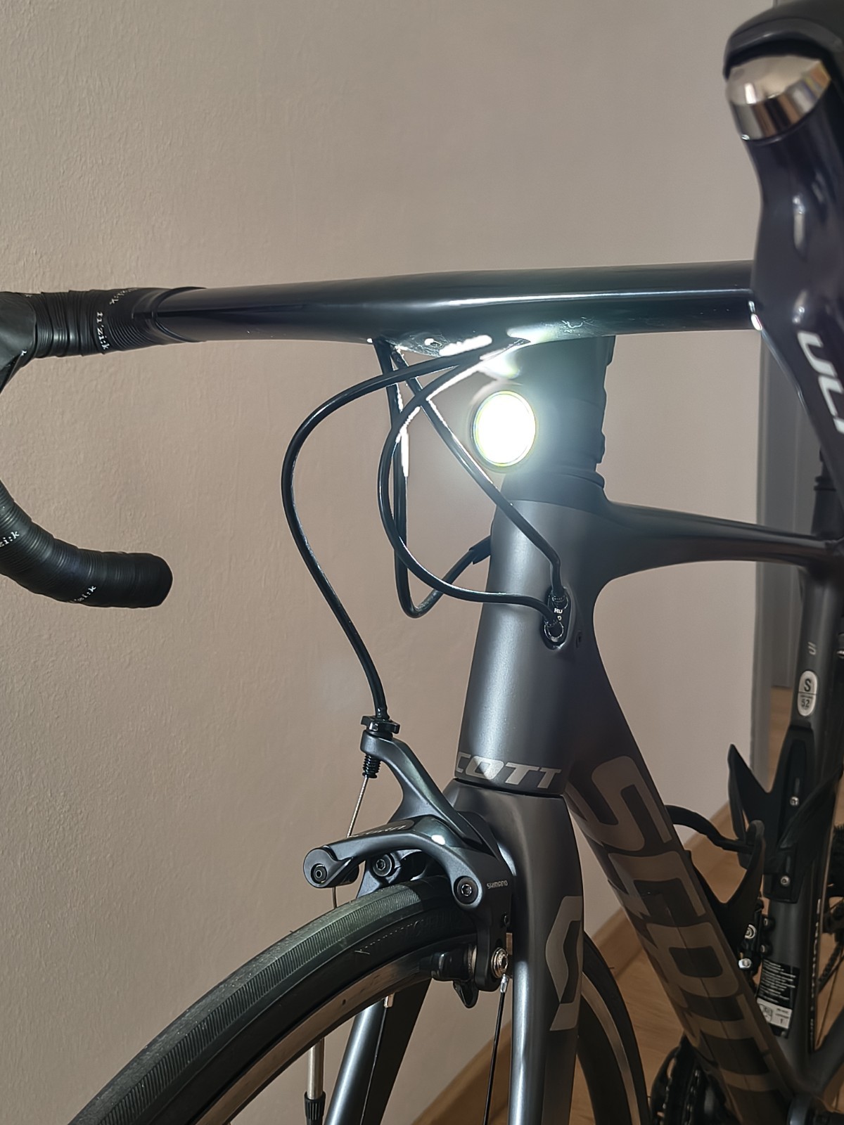 Set luce anteriore + luce posteriore bici da corsa o Mtb ricaricabili USB C foto 2
