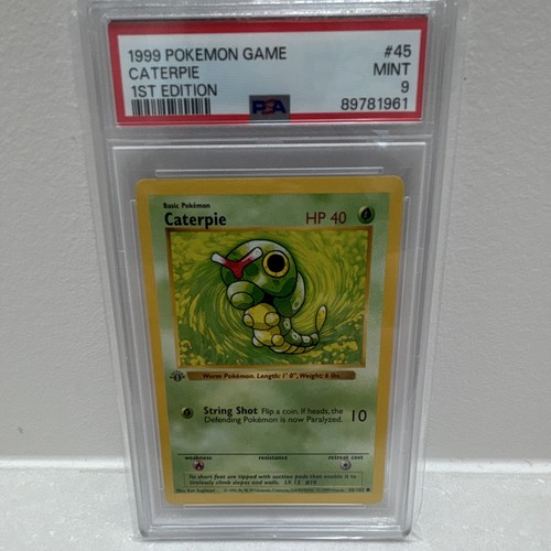 Caterpie (1st Edition) graded PSA 9 for sale on eBay