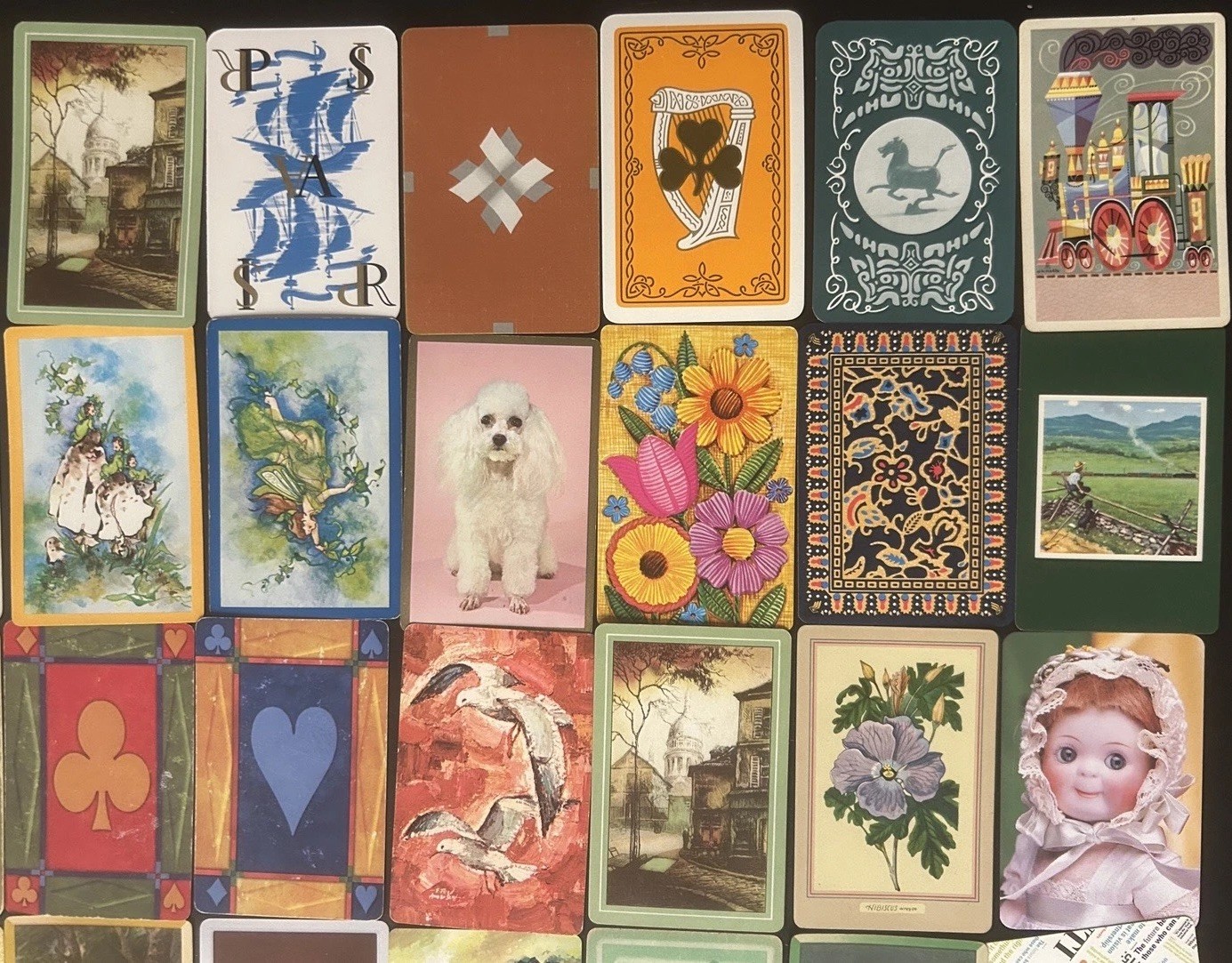 Lot of 500 Single Playing Cards  vintage to modern collect craft, variety mixed