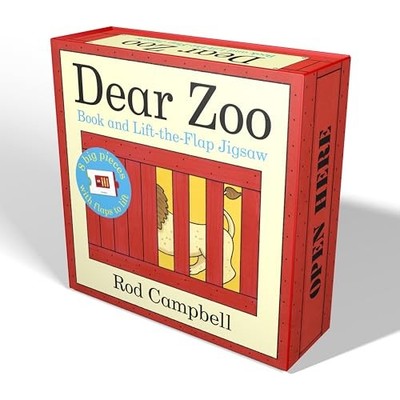 Rod Campbell - Dear Zoo Book and Lift-the-Flap Jigsaw Puzzle - Hardbac - J245z