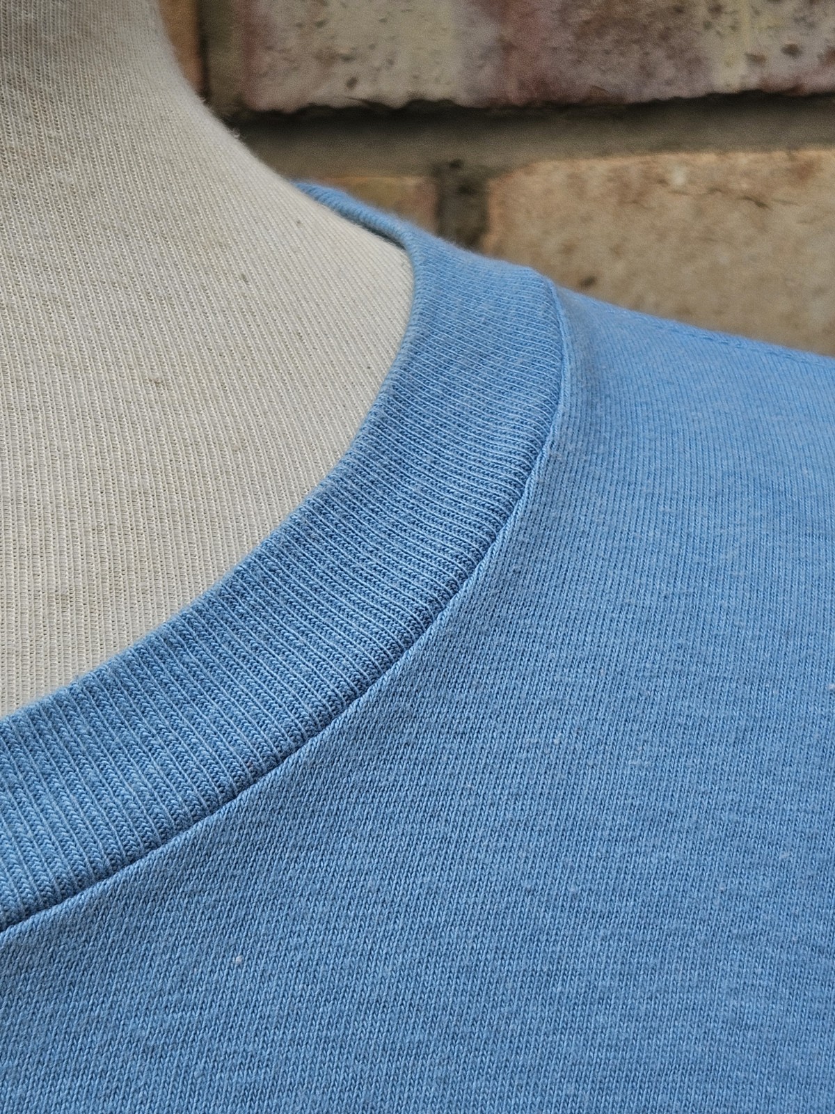 Supreme Pre Shrunk T-shirt Light Blue 100 % Premium Cotton Pullover UK Med image 5