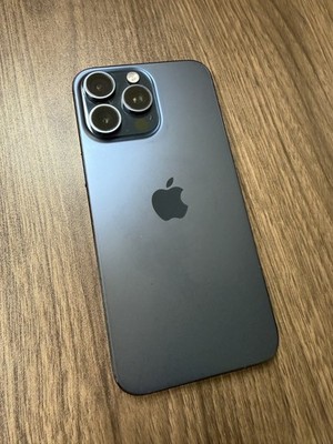 Apple iPhone 15 Pro Max - 256 GB - Blue Titanium (T-MobileONLY) Excellent -73455