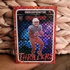 Panini 2025 Rookies & Stars Omarion Hampton Thrillers #17 Rookie Checkerboard